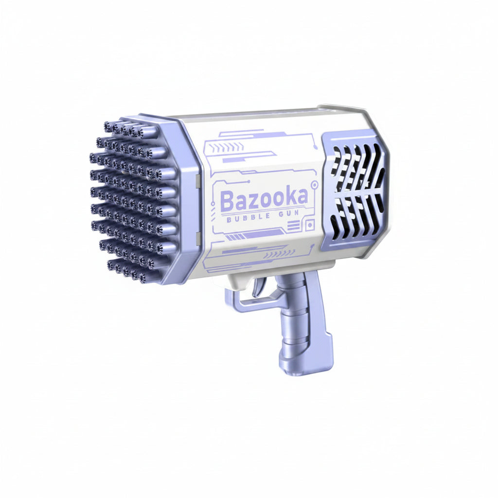 Bubble Gun Rocket 69 Holes Soap Bubbles Machine Gun Shape Automatic Blower With Light Toys For Kids Pomperos