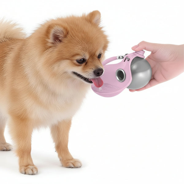 Creative Portable Outdoor Pet Stainless Steel Water Cup Small Dog Water Bottle Convenient Dog Drink Dispenser Puppy Travel Portable Water Bowl Pet Products