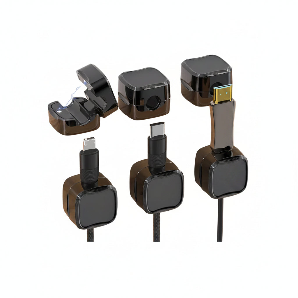 Magnetic Cable Clip Under Desk Cable Management Adjustable Cord Holder Wire Organizer And Cable Management Wire Keeper
