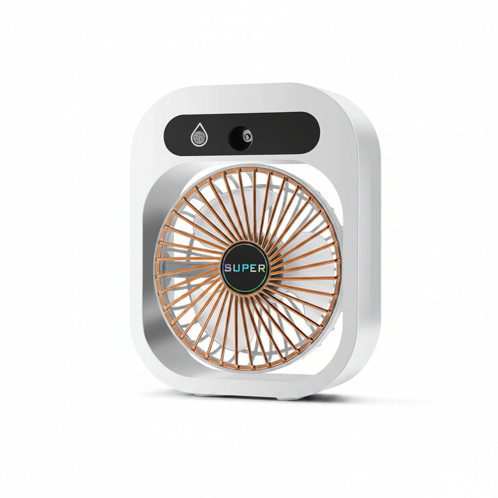 Air Conditioning Fan Desk Misting Fan Air Cooler Cooling USB Rechargeable Humidifier Portable Spray Fan With 3 Wind Speeds Mist Fan For Home