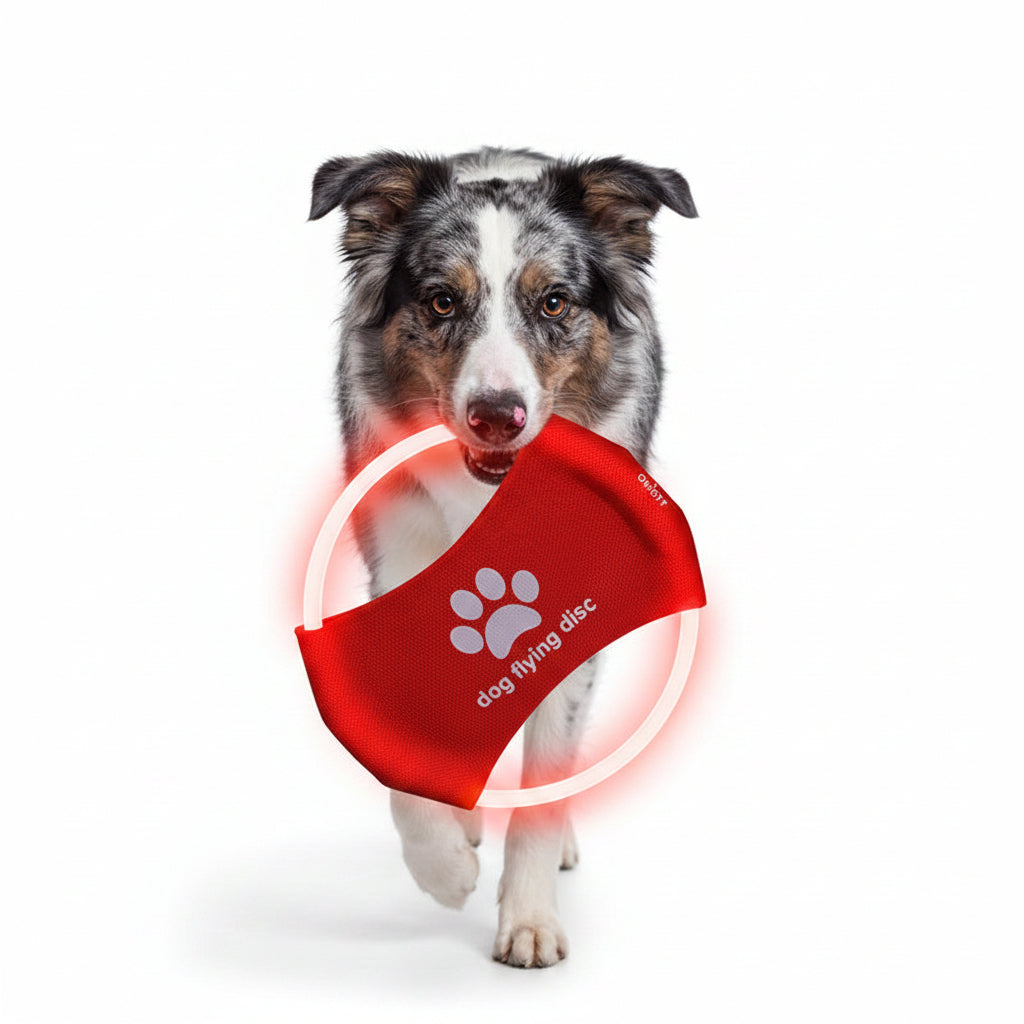 Dog Flying Discs Light Glowing LED LuminousTrainning Interactive Toys Game Flying Discs Dog Toy Pet Dog Accessories Pet Products