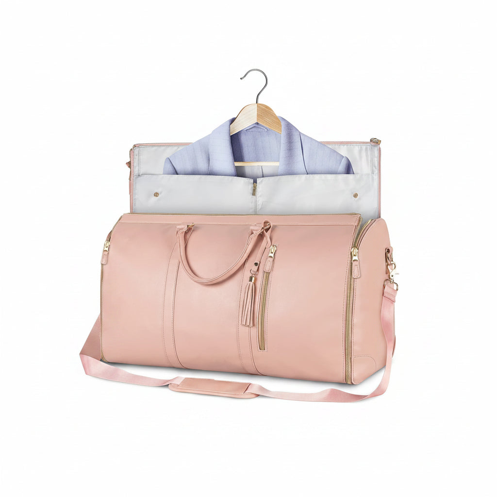 Large Capacity Travel Duffle Bag Women's Handbag Folding Suit Bag Waterproof Clothes Totes